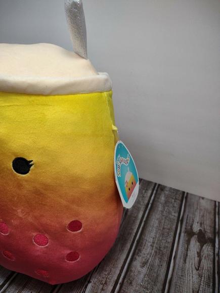 Squishmallows 11" Bergit the Orange Ombre Boba Tea NWT 2022 LTD Edition NWT - Picture 2 of 6